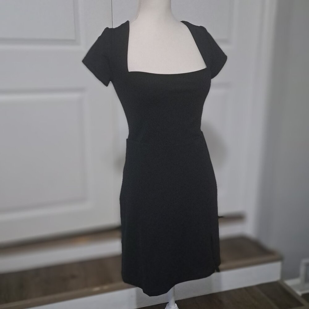 Casly Lamiit Square Neck Mini Dress Y2K Party Club Side Slit Medium NWT